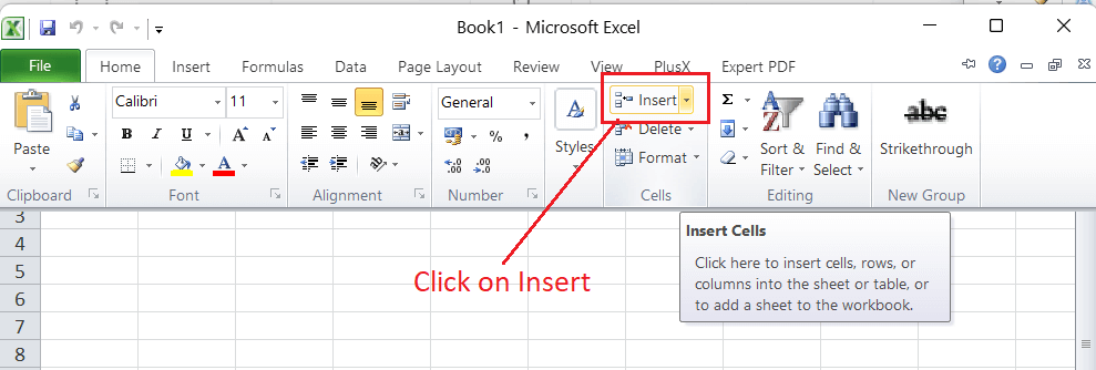 Create a Worksheet in Excel