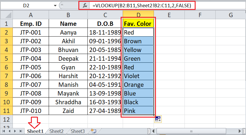 Cross Referencing in Excel