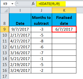 EDATE Function in Microsoft Excel