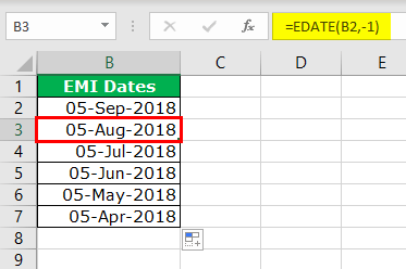 EDATE Function in Microsoft Excel