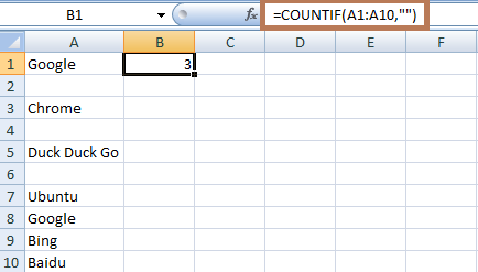 Excel COUNTIF and COUNTIFS Function