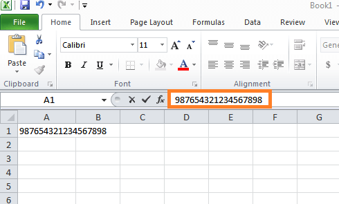 Excel Data Types