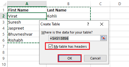 Excel Filter Shortcut