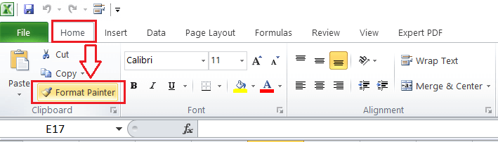Excel Format Painter Shortcut