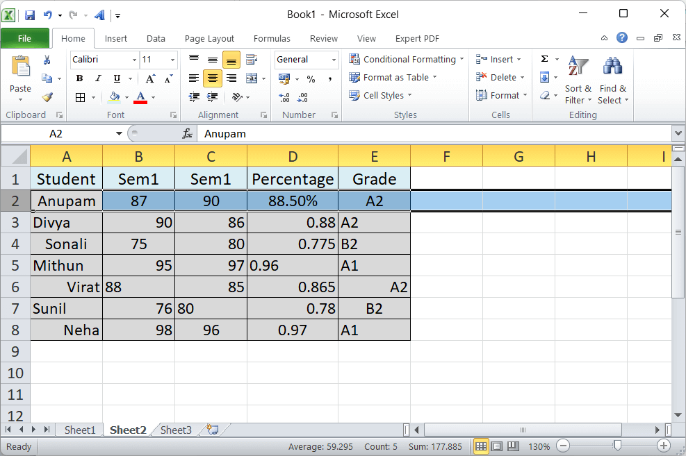 Excel Format Painter Shortcut