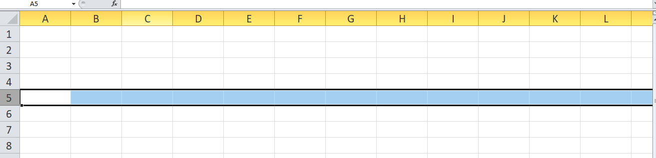 How to select data in Excel