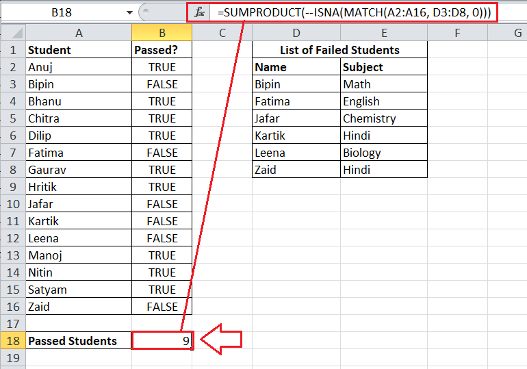 Excel ISNA Function