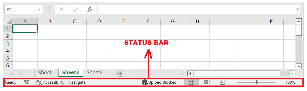 Excel Status Bar