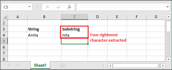 Substring In Excel Formula