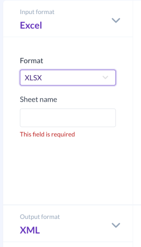 Excel to XML converter