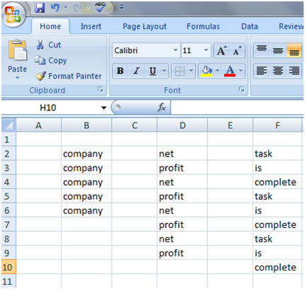 Fill Handle with text in Excel 2