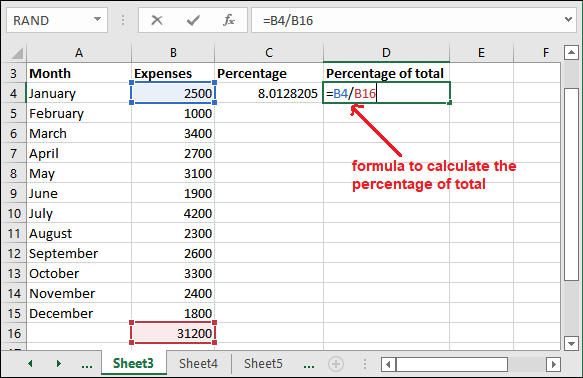 formula-for-percentage-of-total-in-excel-javatpoint