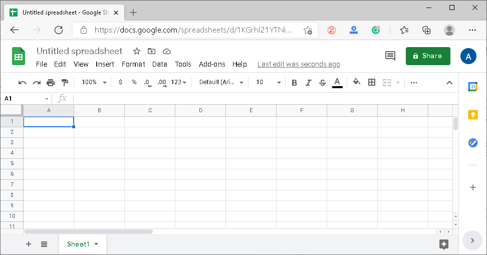 open excel with google spreadsheet