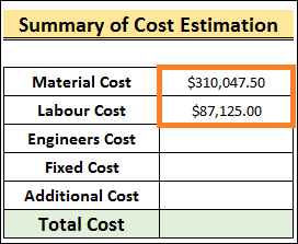 House Construction Cost Calculator in Excel