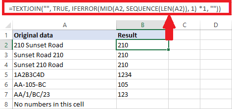How can one remove text and leave numbers in Microsoft Excel or vice versa