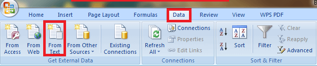 How do you convert Notepad to Excel?