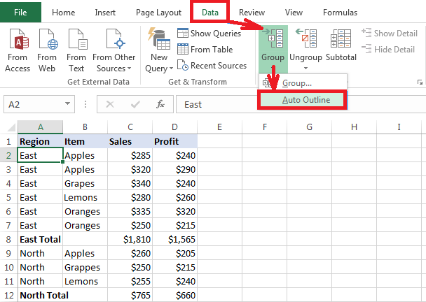 How One Can Group Rows In Microsoft Excel To Collapse And Expand Them Javatpoint 7604