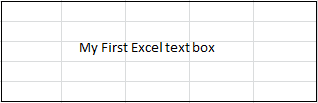 How to add a text box in Excel