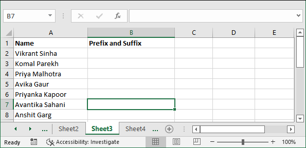 How to add prefix in Excel?