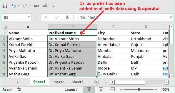 How To Add Prefix