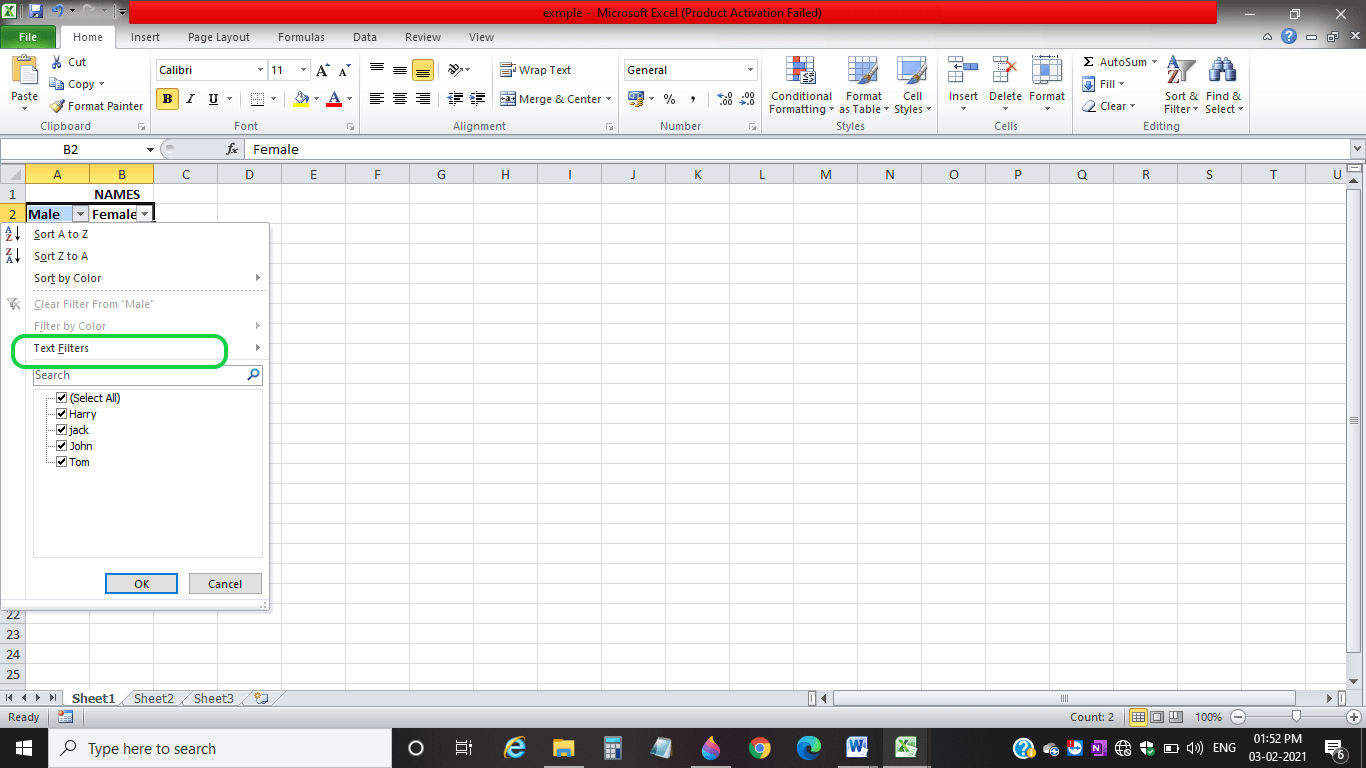 How To Apply Filter In Excel