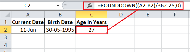 how-to-calculate-age-in-excel-javatpoint