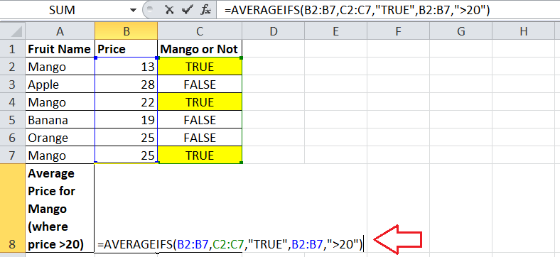 How to calculate average in Excel