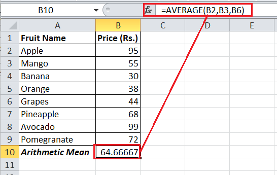 How To Calculate Mean In Excel Javatpoint