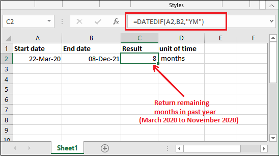 how-to-calculate-number-of-days-between-two-dates-in-excel-javatpoint