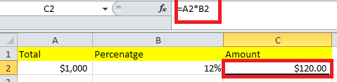 How to calculate percentages in Microsoft Excel - formula examples