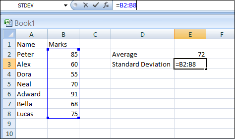 How to Calculate Standard Deviation in Excel
