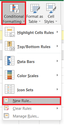 How to change the row color in Excel based on a cell's value