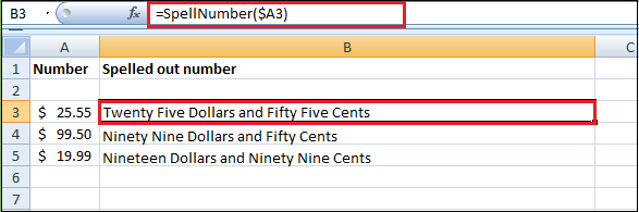 How to Convert Number to Words in Excel