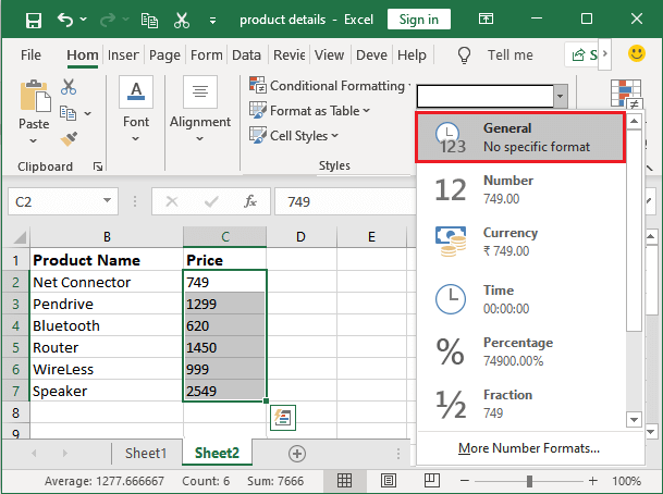 How to convert text to number in Excel?