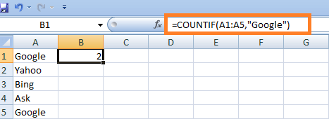 How to count cells with specific text?