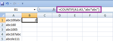 How to count cells with specific text?