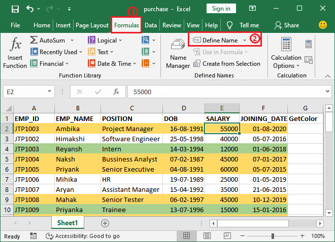 How to count colored cells in Excel?