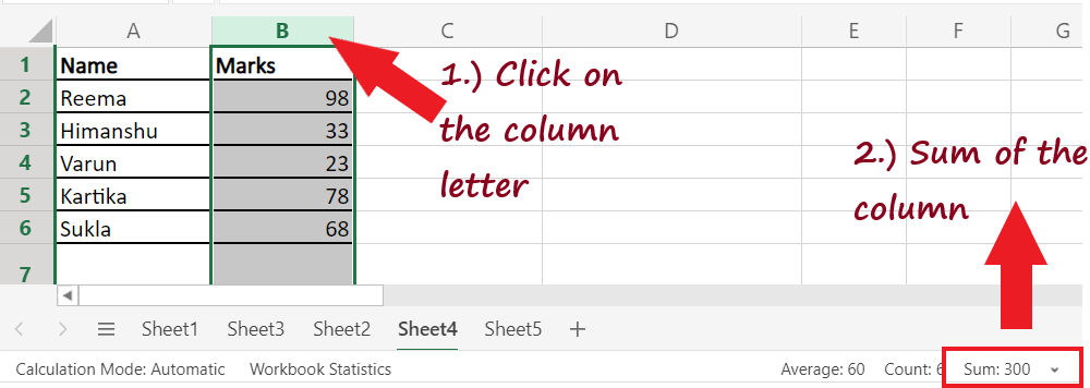 How To Do Addition Of Rows In Excel