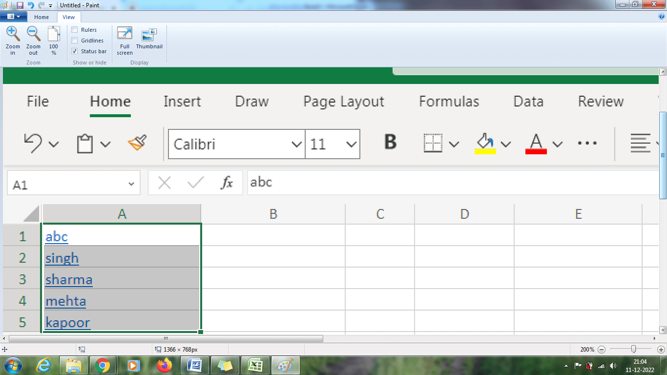 How to extract text from Excel cells?