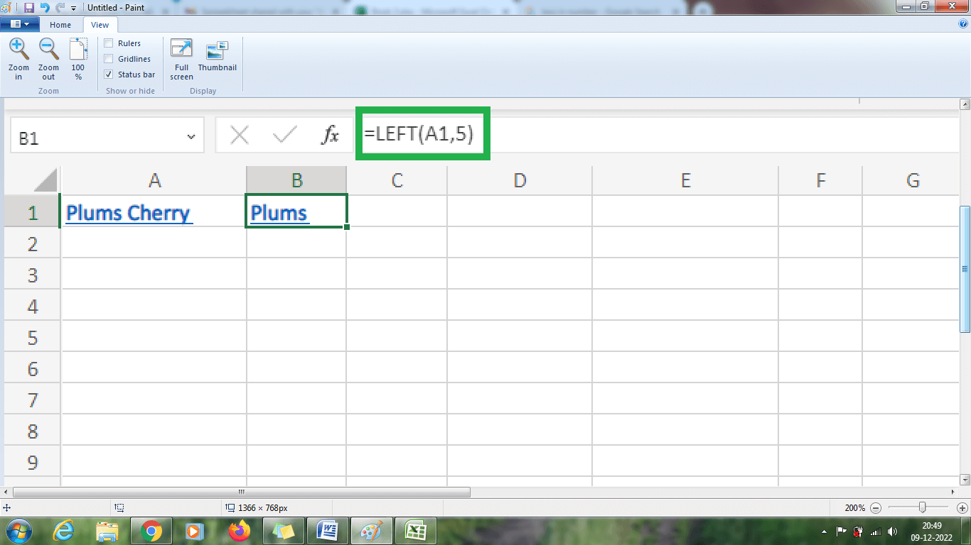 How to extract text from Excel cells?