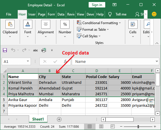 How to insert Excel file in ppt?