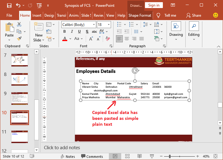 how-to-insert-excel-file-in-ppt-javatpoint