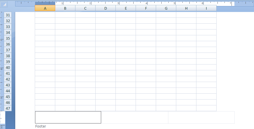 How to insert Page Numbers in Excel?
