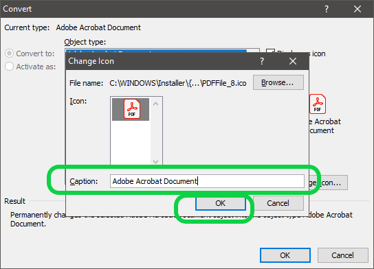 insert pdf into excel