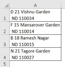 How to insert the New Lines in Microsoft Excel?