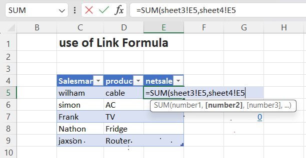 HOW TO LINK EXCEL SHEETS