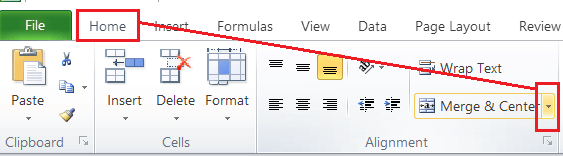 How to Merge cells in Microsoft Excel