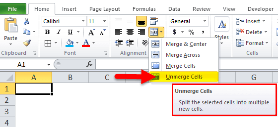 How to merge cells in Microsoft Excel