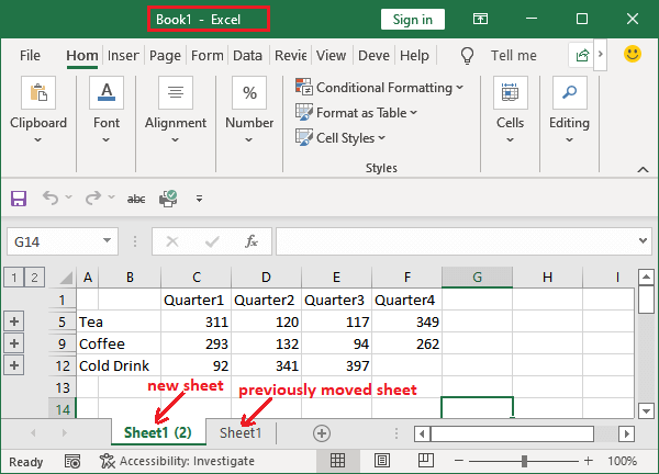 How to merge sheets in excel