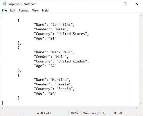 How to open JSON files in Excel?